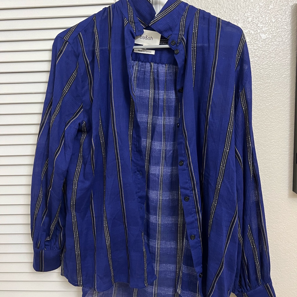 Ba&Sh Blue Button Down